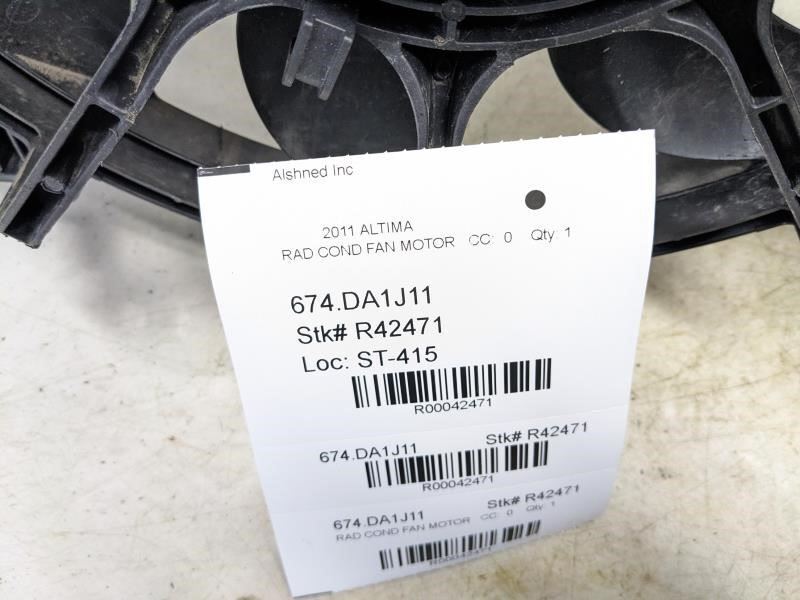 2011-18 Nissan Altima Dual Radiator Cooling Fan Motor Assembly 21481-ZN51A OEM - Alshned Auto Parts