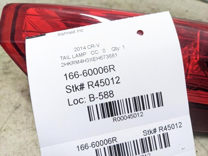 2012-2014 Honda CR-V Rear Right Passenger Upper Taillight Lamp 34170-T0A-A01 OEM - Alshned Auto Parts
