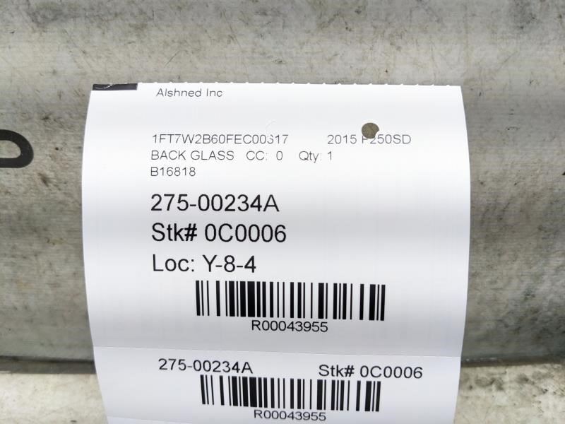 2011-2016 Ford F250SD 350SD Rear Back Sliding Glass w Motor BC3Z-25422B30-C OEM - Alshned Auto Parts