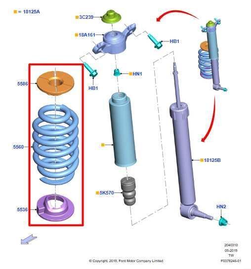 20-25 Ford Explorer 4WD Rear RH and LH Suspension Coil Springs LB5C-5560-TD OEM - Alshned Auto Parts