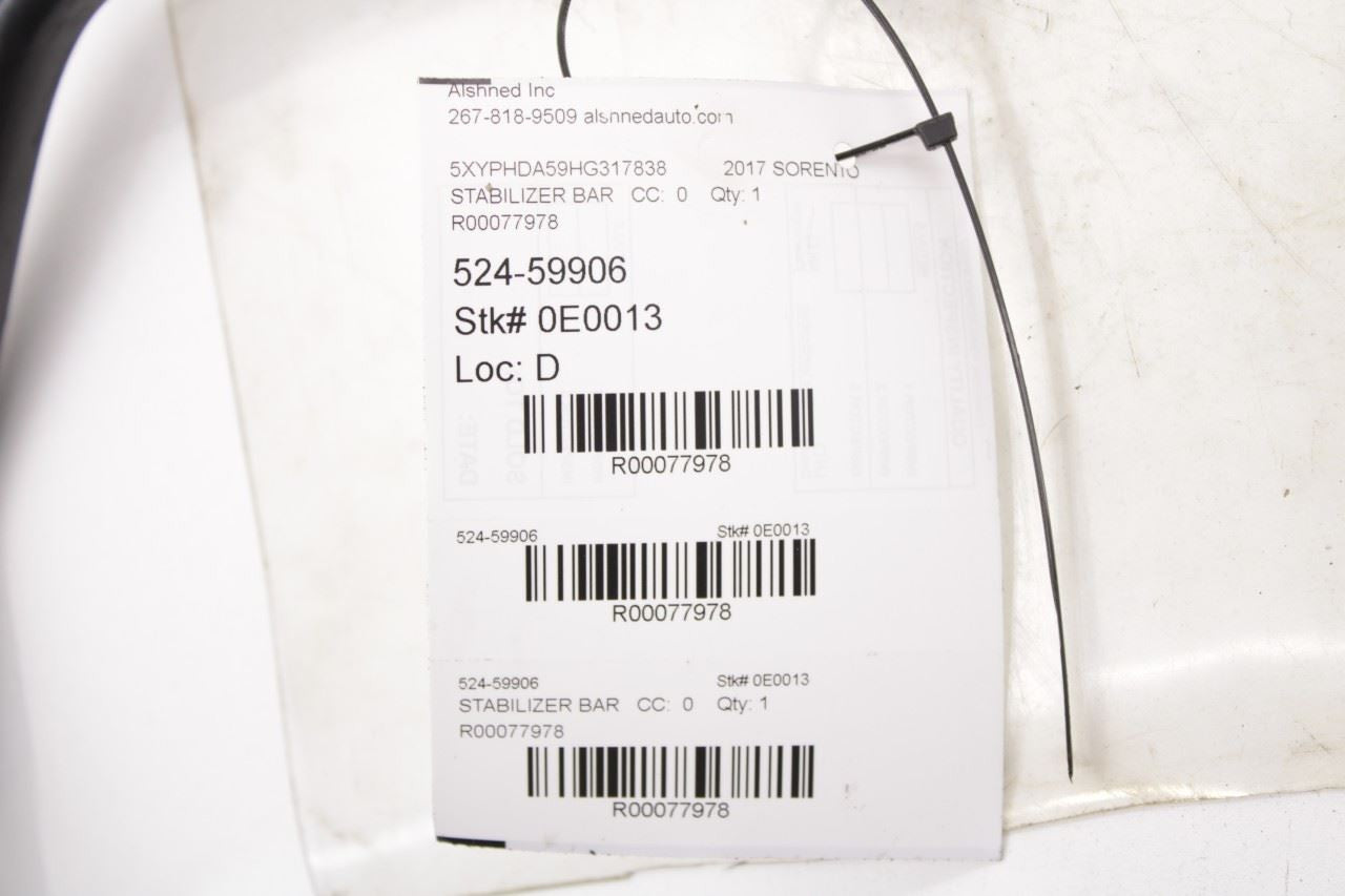 2015-20 Kia Sorento EX 3.3L AWD Front Suspension Stabilizer Sway Bar 54810-C5000 - Alshned Auto Parts