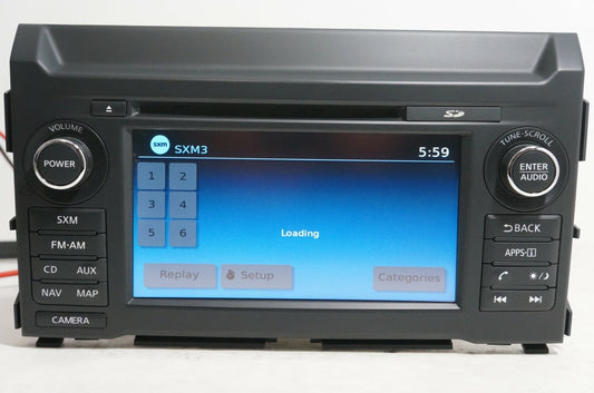 17-19 Nissan Titan Radio CD Navigation GPS Phone Display OEM 25915EZ22B *ReaD* - Alshned Auto Parts