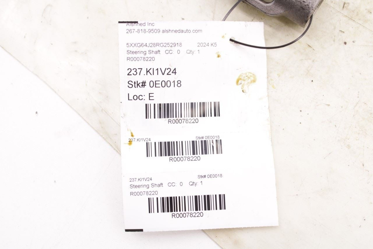 2021-24 Kia K5 GTLine 1.6L Steering Column Intermediate Lower Shaft 56400L0000 - Alshned Auto Parts