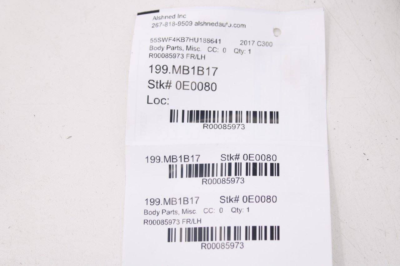2015-2021 Mercedes-Benz C300 4Matic Sedan Front Left Door Weatherstrip On Body10