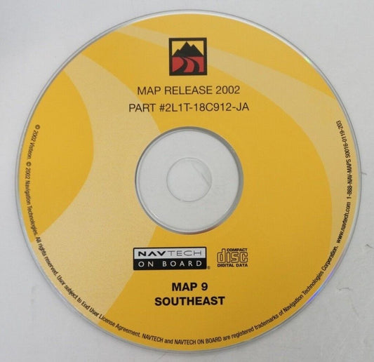 2002-03 Ford Expedition Factory OEM Navigation CD Southeast 2L1T-18C912-JA MAP 9 - Alshned Auto Parts