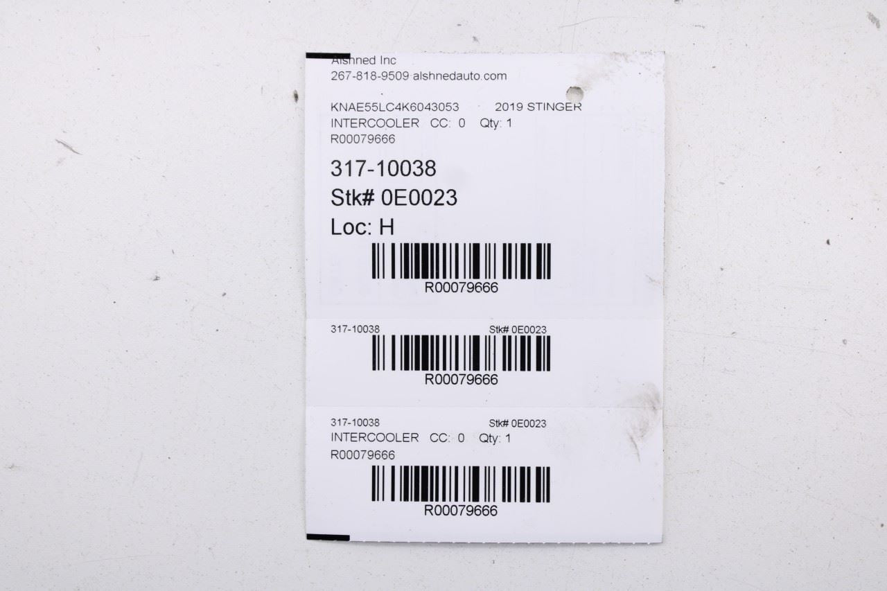 2018-23 Kia Stinger GT2 AWD 3.3L Intercooler Outlet and inlet Hose Pipe Tube Set - Alshned Auto Parts