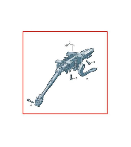 2012-2022 Volkswagen Passat SE 1.8L FWD Steering Column Assembly 1K1419502BM - Alshned Auto Parts
