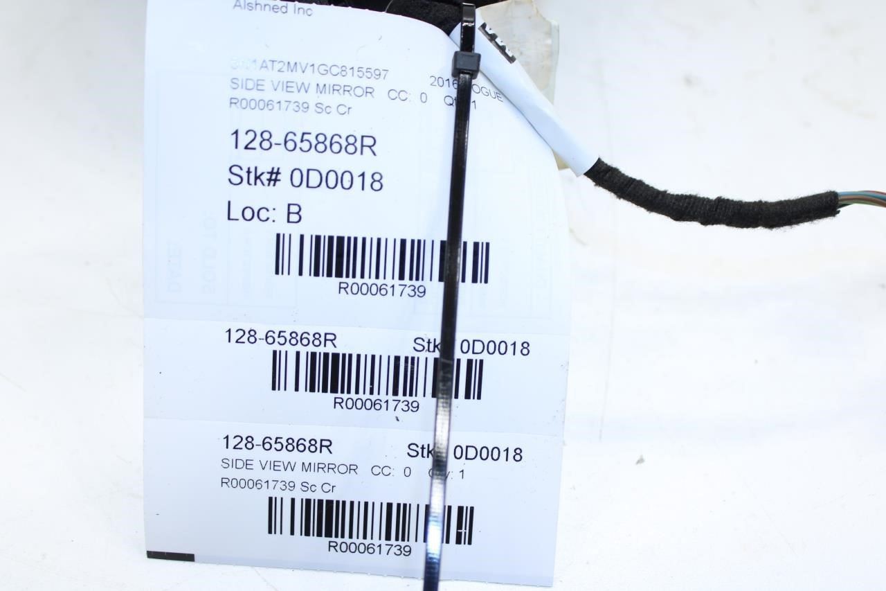 14-17 Nissan Rogue SV Passenger RH Side Rear View Mirror 96301-4BA0A OEM *ReaD* - Alshned Auto Parts