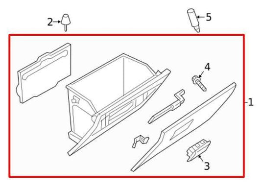 2016-2023 Mazda CX-9 Grand Touring Glove Box Storage Compartment TK48-64-030A-02 - Alshned Auto Parts