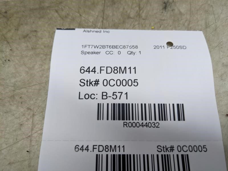 2005-2016 Ford F250 F350 Rear Left Door Speaker 8L1T-18808-AA OEM - Alshned Auto Parts