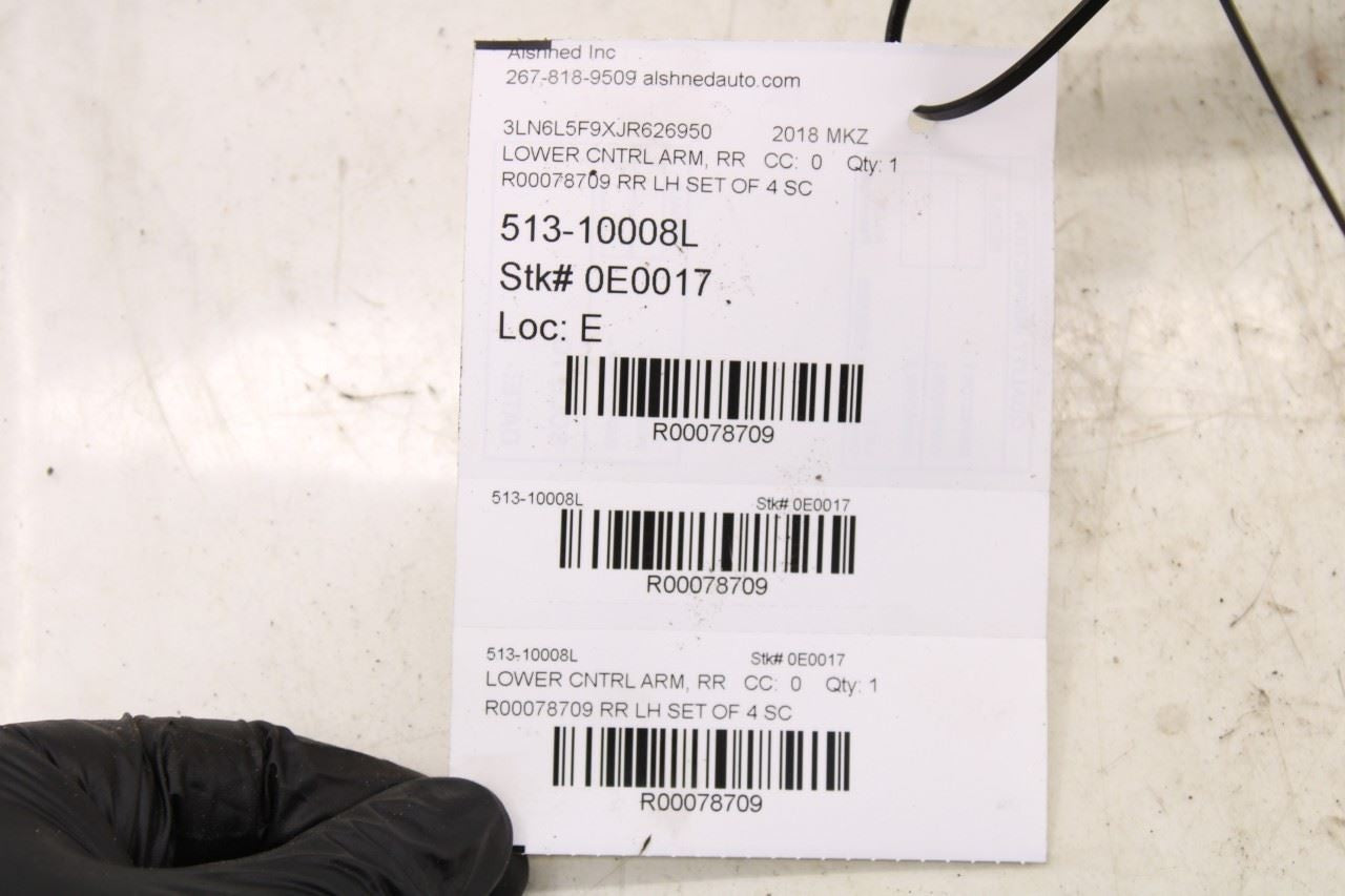 14-20 Lincoln MKZ Reserve Rear Driver Left Side Lower and Upper Control Arm Set - Alshned Auto Parts