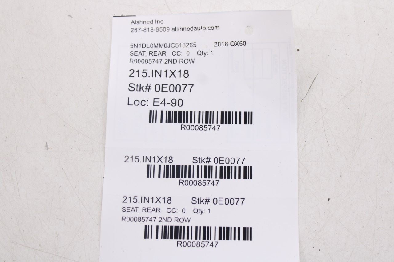 14-20 Infiniti QX60 AWD Rear RH and LH Side 2nd Row Seat Track End Cap Cover Set - Alshned Auto Parts