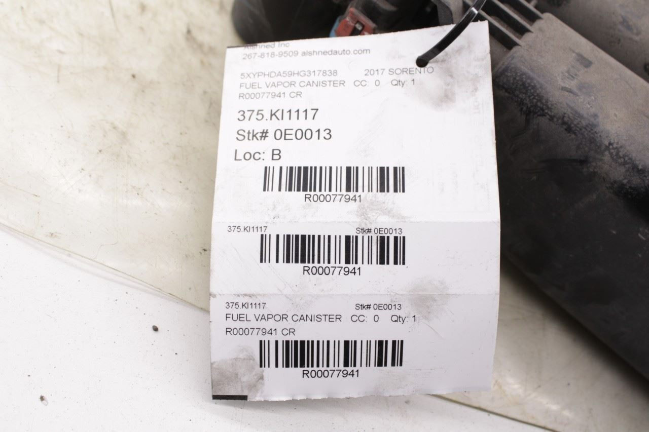 15-2018 Kia Sorento EX 3.3L Fuel Vapor Evaporator Emission Canister 31420-B8500 - Alshned Auto Parts