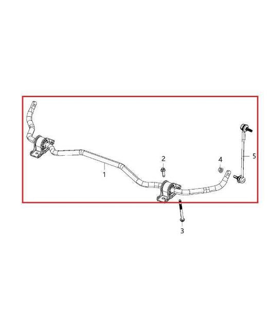 14-23 Jeep Cherokee Latitude 4x4 Front Suspension Stabilizer Sway Bar 68379798AB - Alshned Auto Parts
