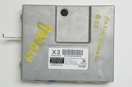 Lexus 11-14 CT200H 09-13 IS250 350 Transceiver Telematics Module OEM 86741-75012 - Alshned Auto Parts