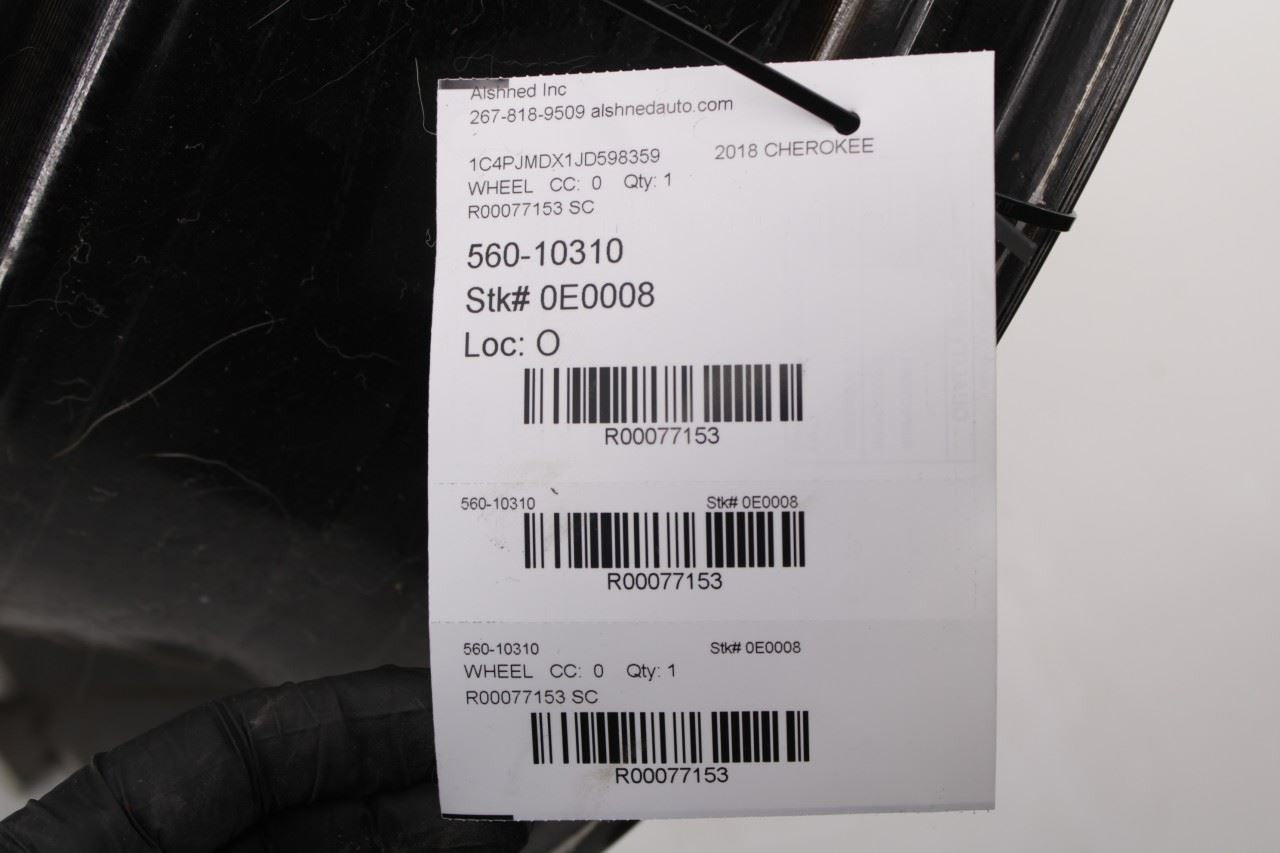 2017-2018 Jeep Cherokee Limited Aluminum Wheel R18x7.0J 5 V Spoke 5SN87DD5AB OEM - Alshned Auto Parts