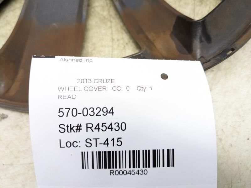 2012-2016 Chevrolet Cruze 16'' Wheel Cover HubCap 20934135 OEM *ReaD* - Alshned Auto Parts