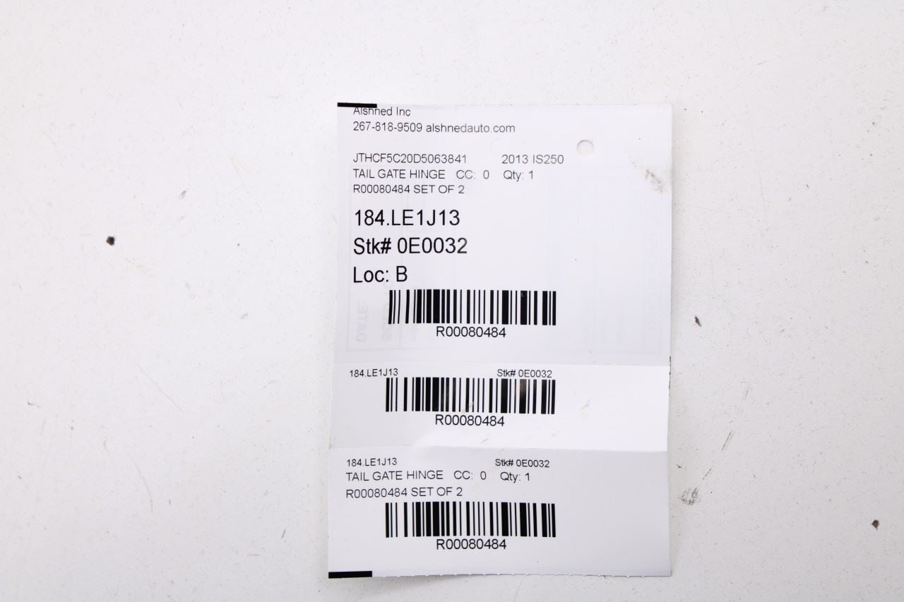 2006-2013 Lexus IS250 Rear Liftgate Right and Left Driver Side Hinge Set of 28