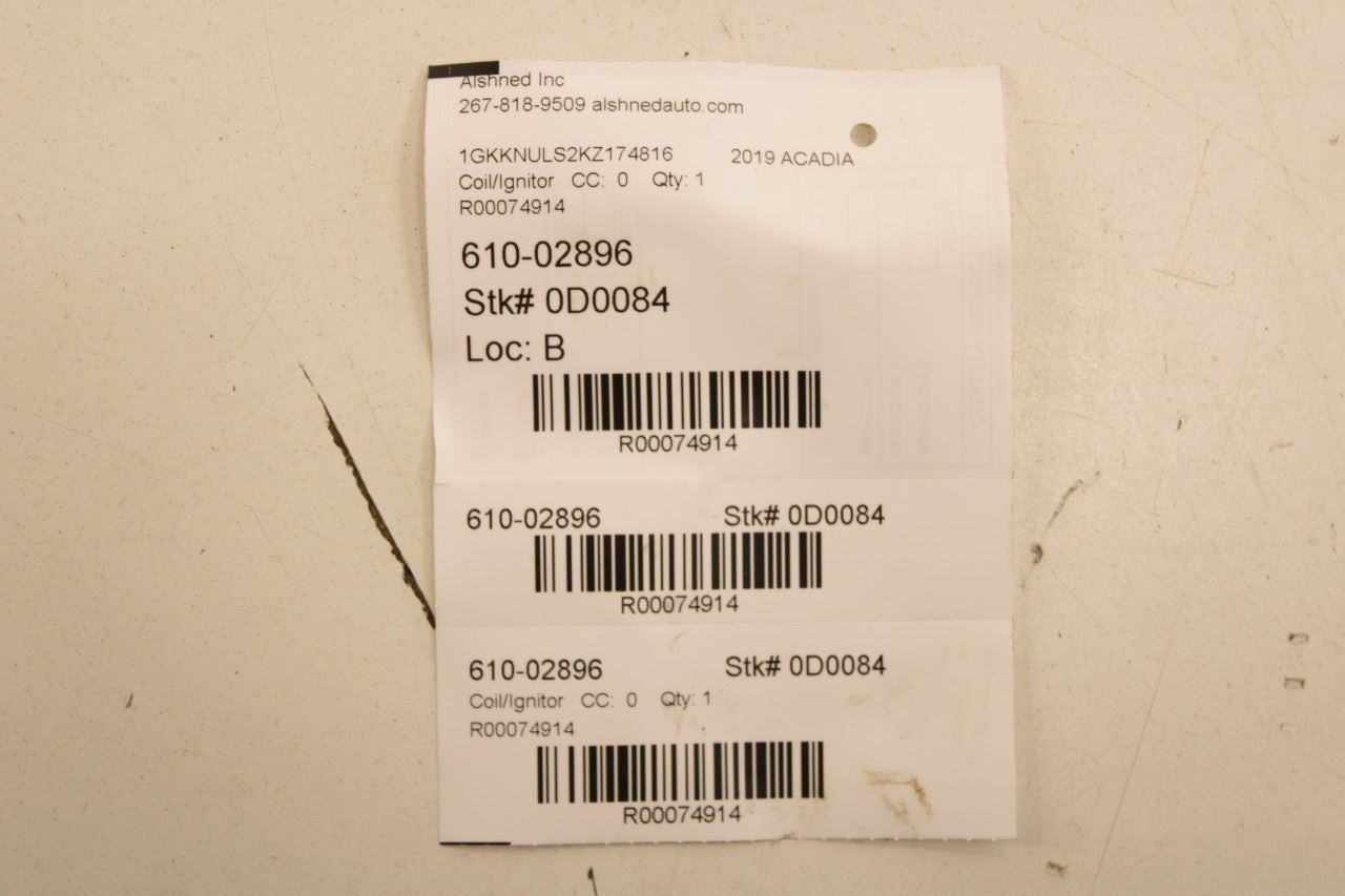2017-2023 GMC Acadia SLT-1 3.6L Ignition Coil Set of 6 12666339 OEM - Alshned Auto Parts