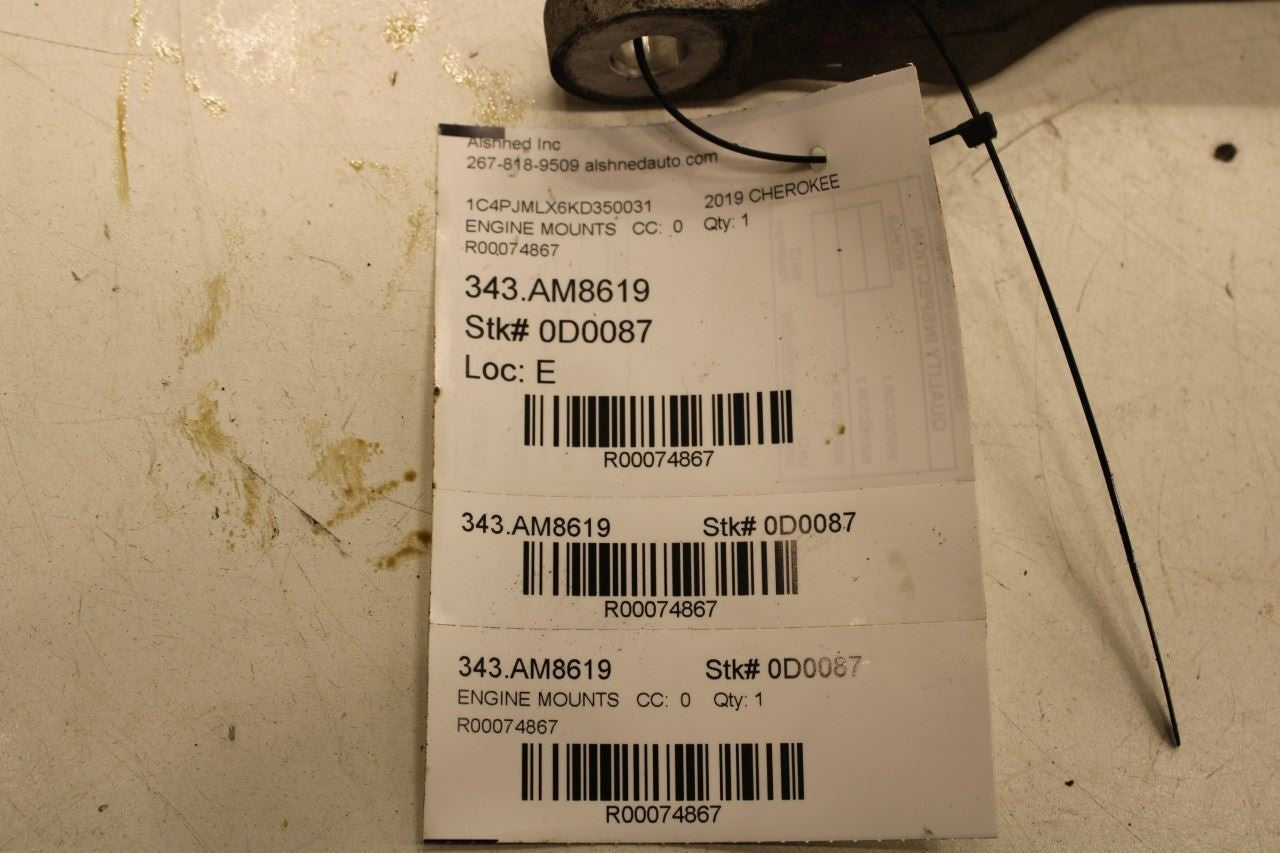 2019-2023 Jeep Cherokee Latitude 4x4 Engine Support Mount Bracket 68343375AB OEM - Alshned Auto Parts