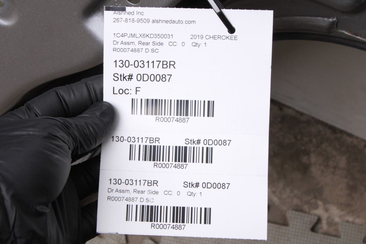 14-23 Jeep Cherokee Latitude Rear Right Side Door Shell Panel 68339346AB *ReaD* - Alshned Auto Parts