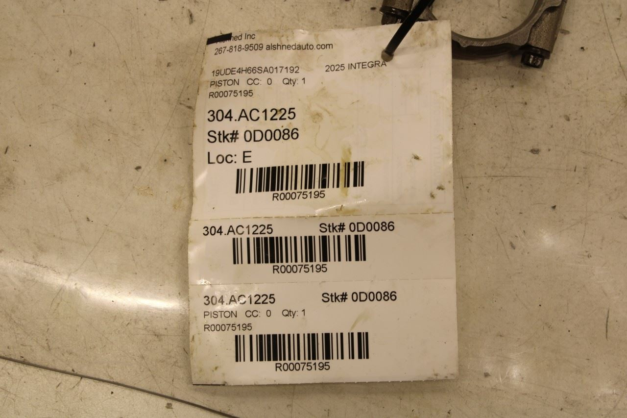 23-26 Acura Integra A-Spec 1.5L Engine Piston 4 w/ Connecting Rod 13010-5PA-A00 - Alshned Auto Parts