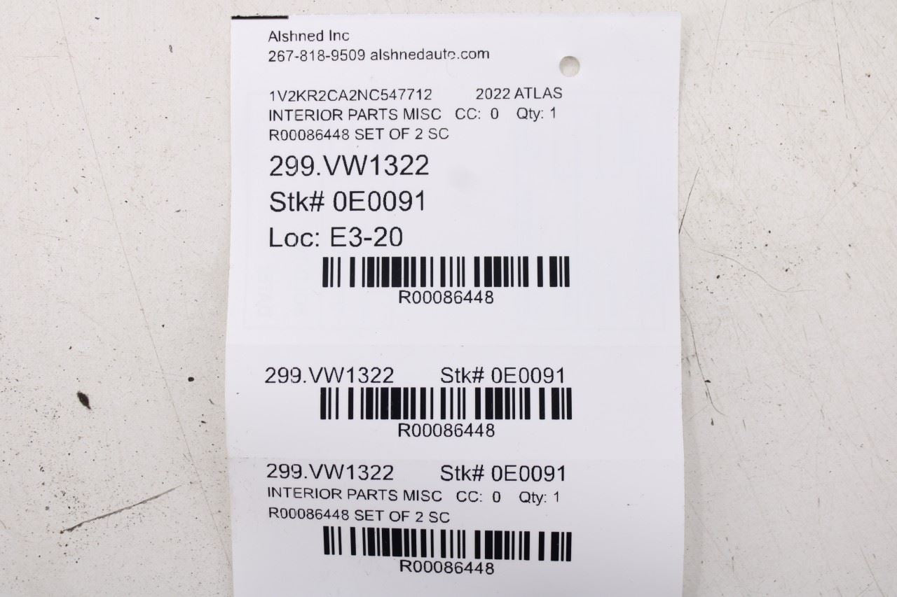 2018-2025 Volkswagen Atlas SE Front RH and LH Windshield Interior Trim Set of 2 - Alshned Auto Parts