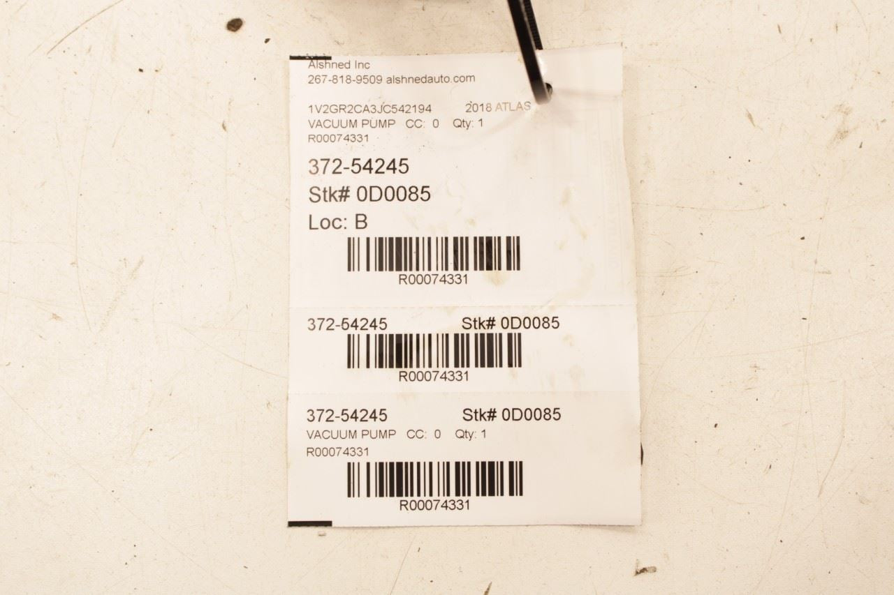 2018-2021 Volkswagen Atlas S 3.6L AWD Engine Brake Vacuum Pump 03H-145-100-C OEM - Alshned Auto Parts
