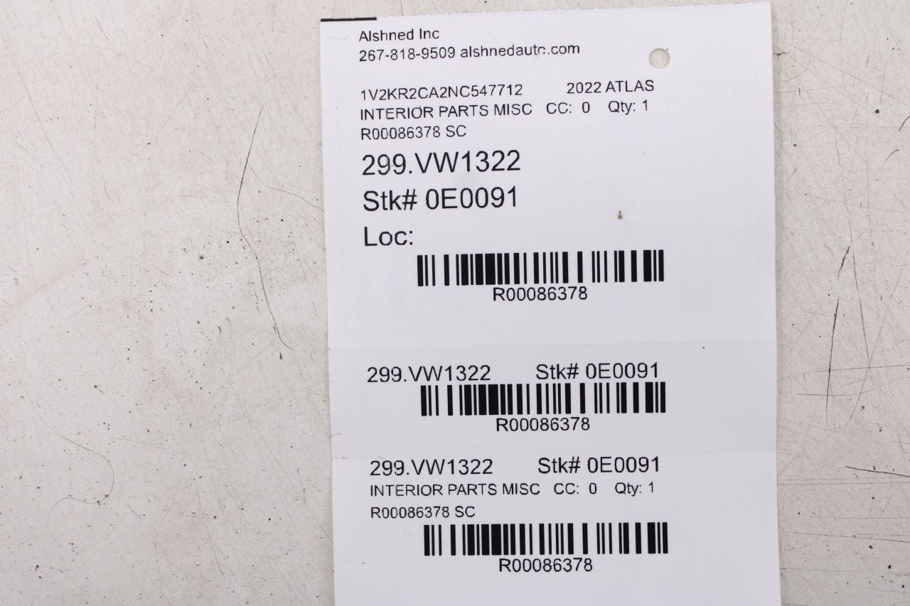 2018-2025 Volkswagen Atlas SE Rear Trunk Sill Scuff Kick Plate Trim Panel Cover - Alshned Auto Parts