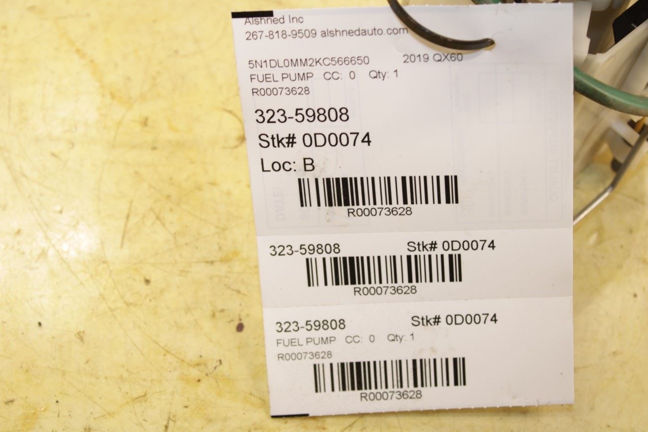 2016-2020 Infiniti QX60 Pure 3.5L Fuel Pump Assembly 17040-9PJ0A OEM - Alshned Auto Parts