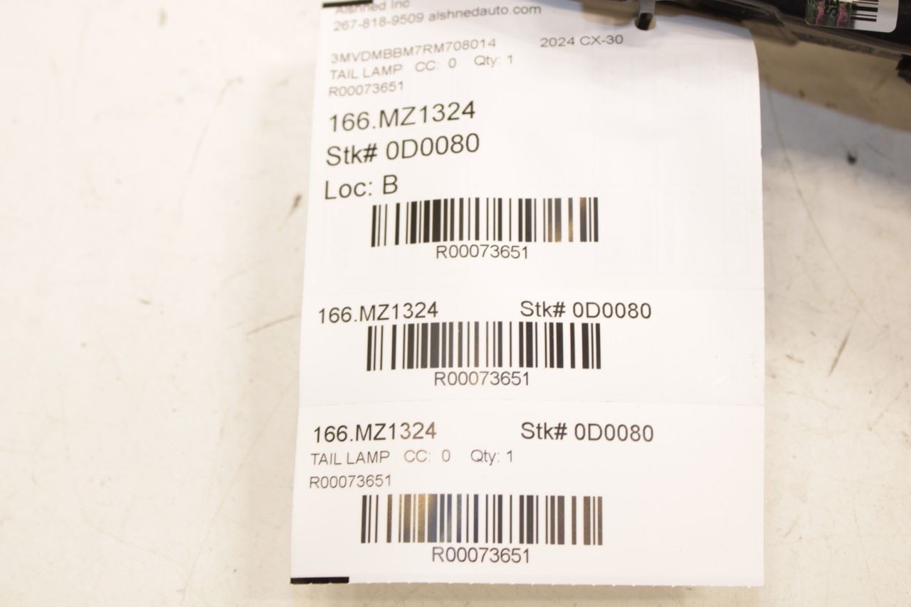 2020-2025 Mazda CX-30 2.5 S Rear Left Driver Side Tail Light Lamp DFR5-513G0 OEM - Alshned Auto Parts