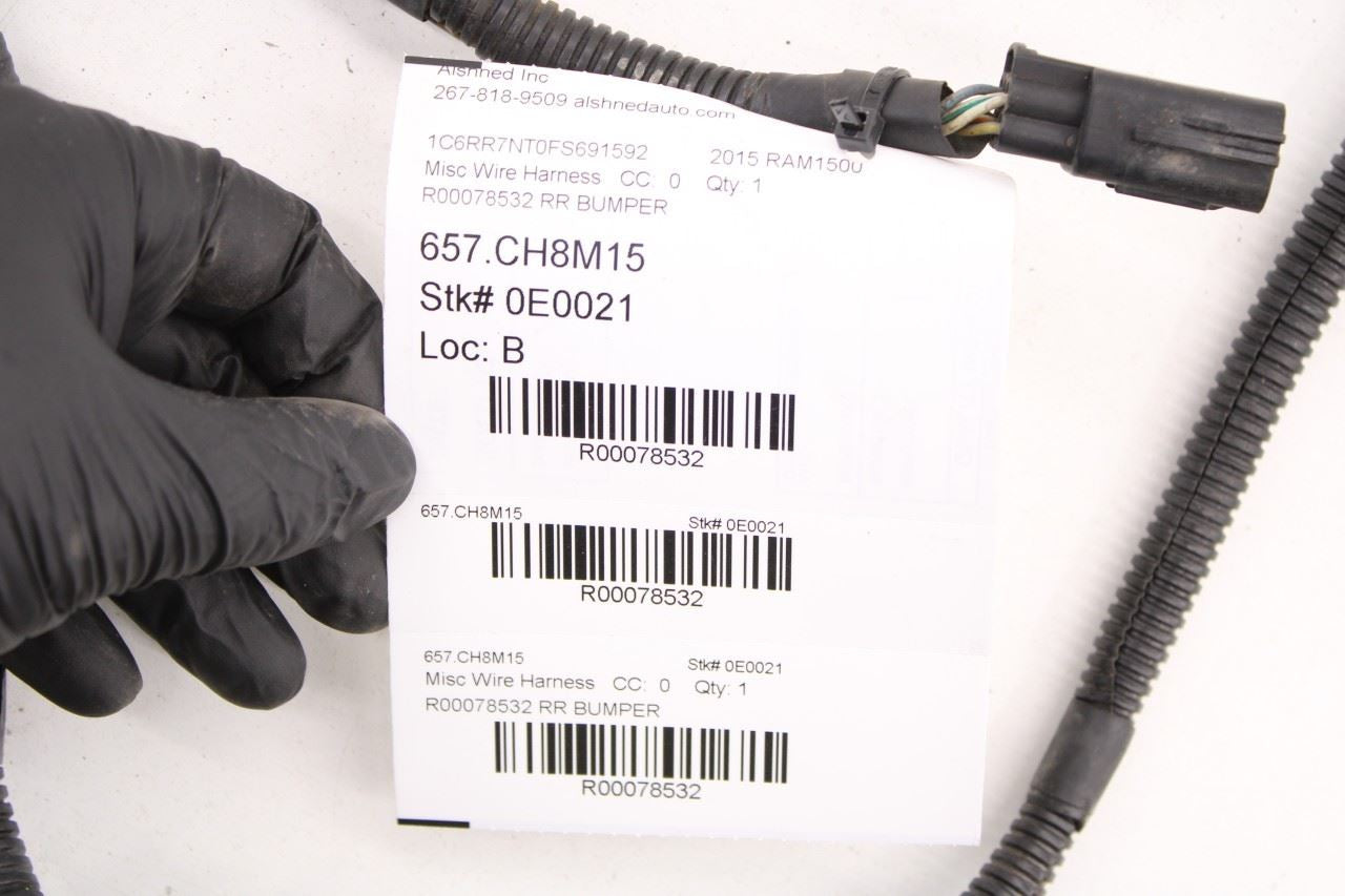 2011-2018 Ram 1500 2500 3500 Rear Bumper Wire Harness w/ Park Sensors 68031820AA - Alshned Auto Parts