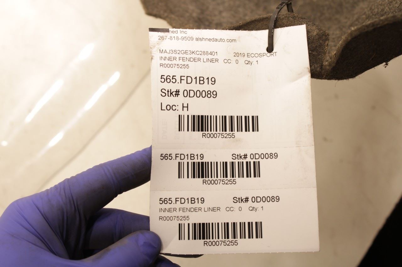 2018-2022 Ford Ecosport SE Rear Left Driver Side Wheelhouse Liner Splash Shield - Alshned Auto Parts
