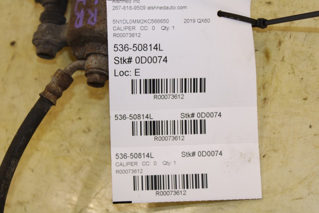 2014-2020 Infiniti QX60 Pure Rear Left Side Disc Brake Caliper 44011-1AA0A OEM - Alshned Auto Parts
