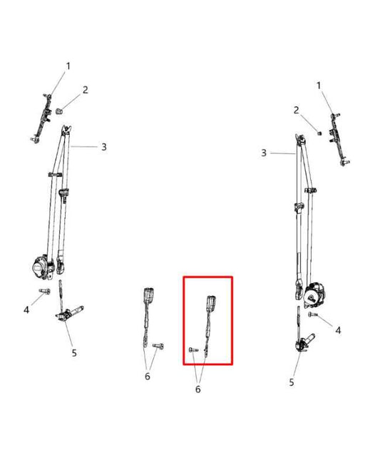 14-18 Jeep Cherokee 75th Anniversary 4WD Front Driver Left Side Seat Belt Buckle - Alshned Auto Parts