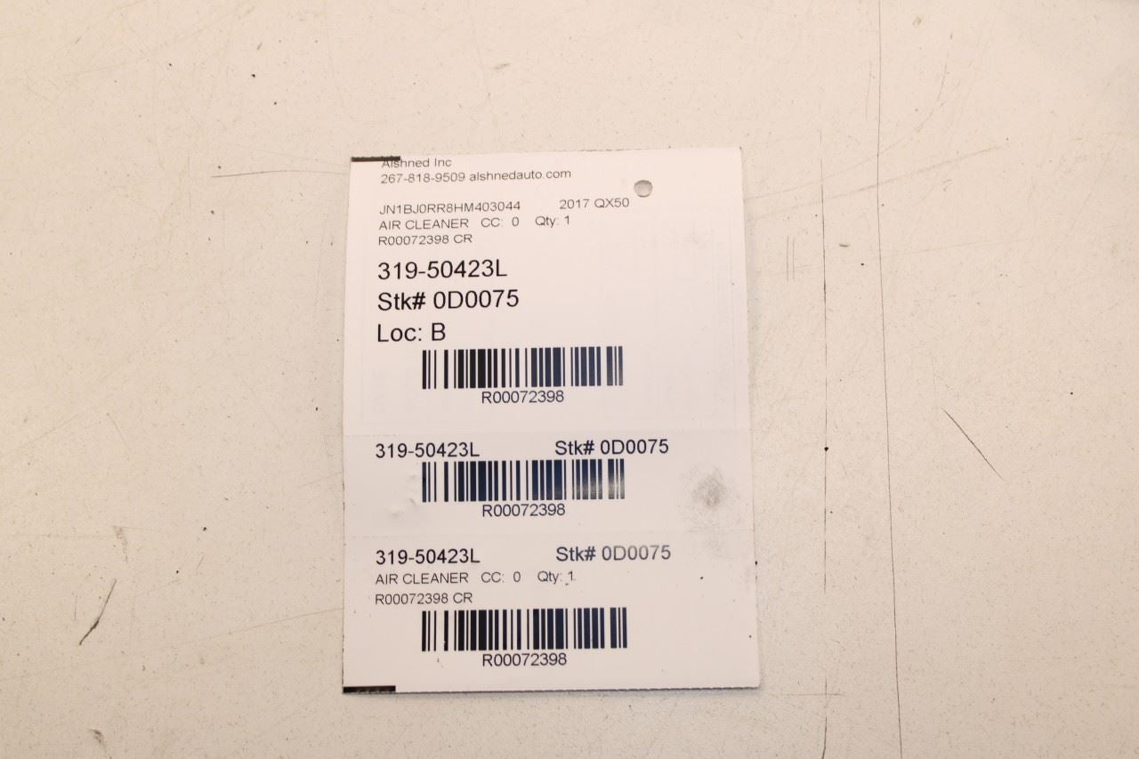 2014-17 Infiniti QX50 3.7L Left Air Intake Cleaner Assembly w/ Duct Tube *ReaD* - Alshned Auto Parts