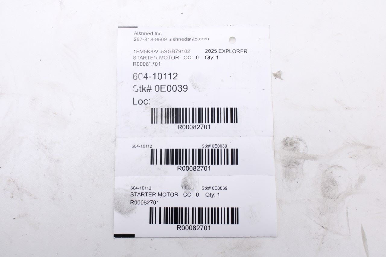 2020-2026 Ford Explorer Police Interceptor 3L Engine Starter Motor L1MT-11000-GC11