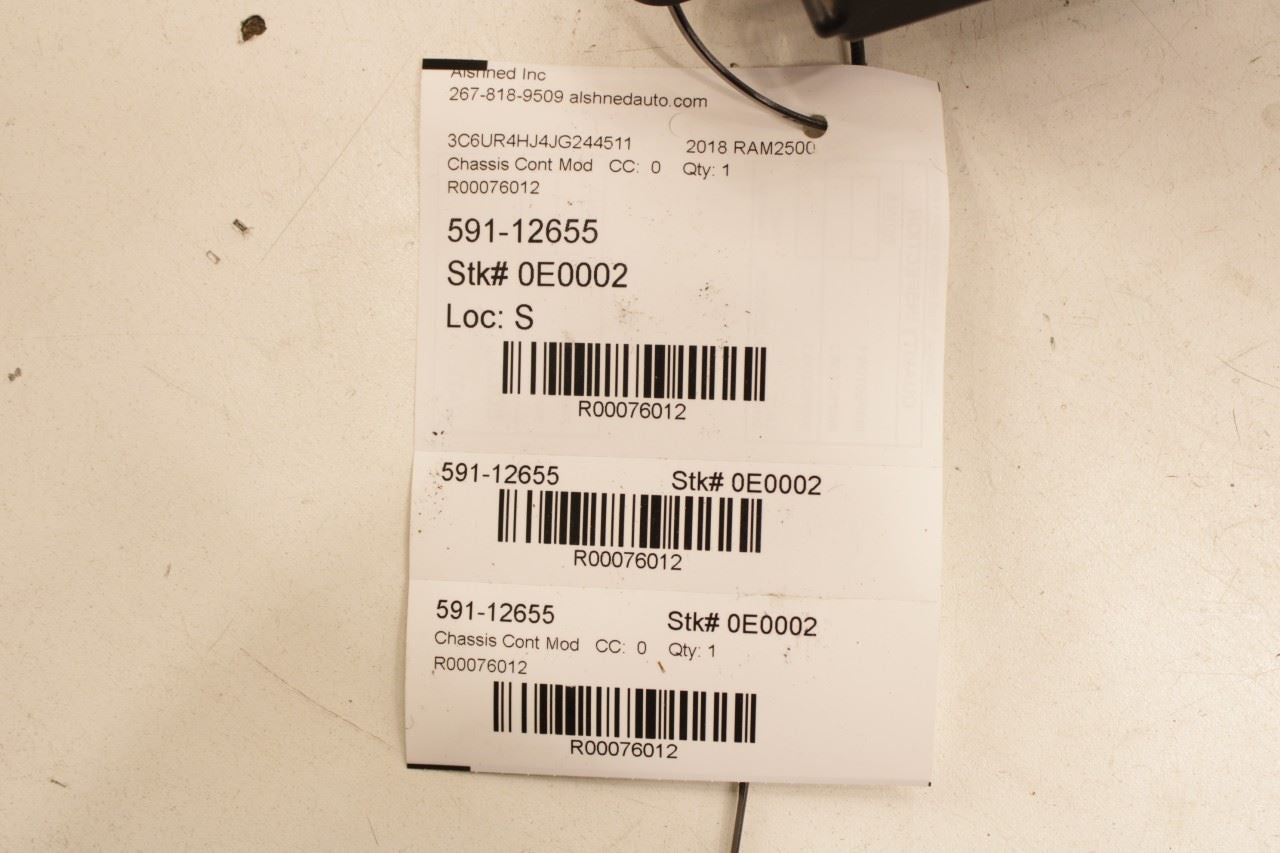 2018-2022 RAM 2500 Tradesman Network Gateway Control Module 68293147AC OEM - Alshned Auto Parts