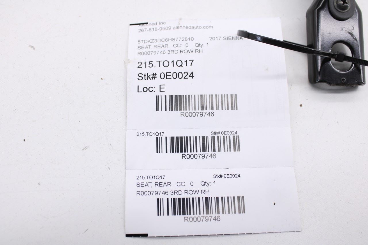 2011-20 Toyota Sienna LE Rear Passenger Right Side 3rd Row Seat Leg Brace Mount - Alshned Auto Parts