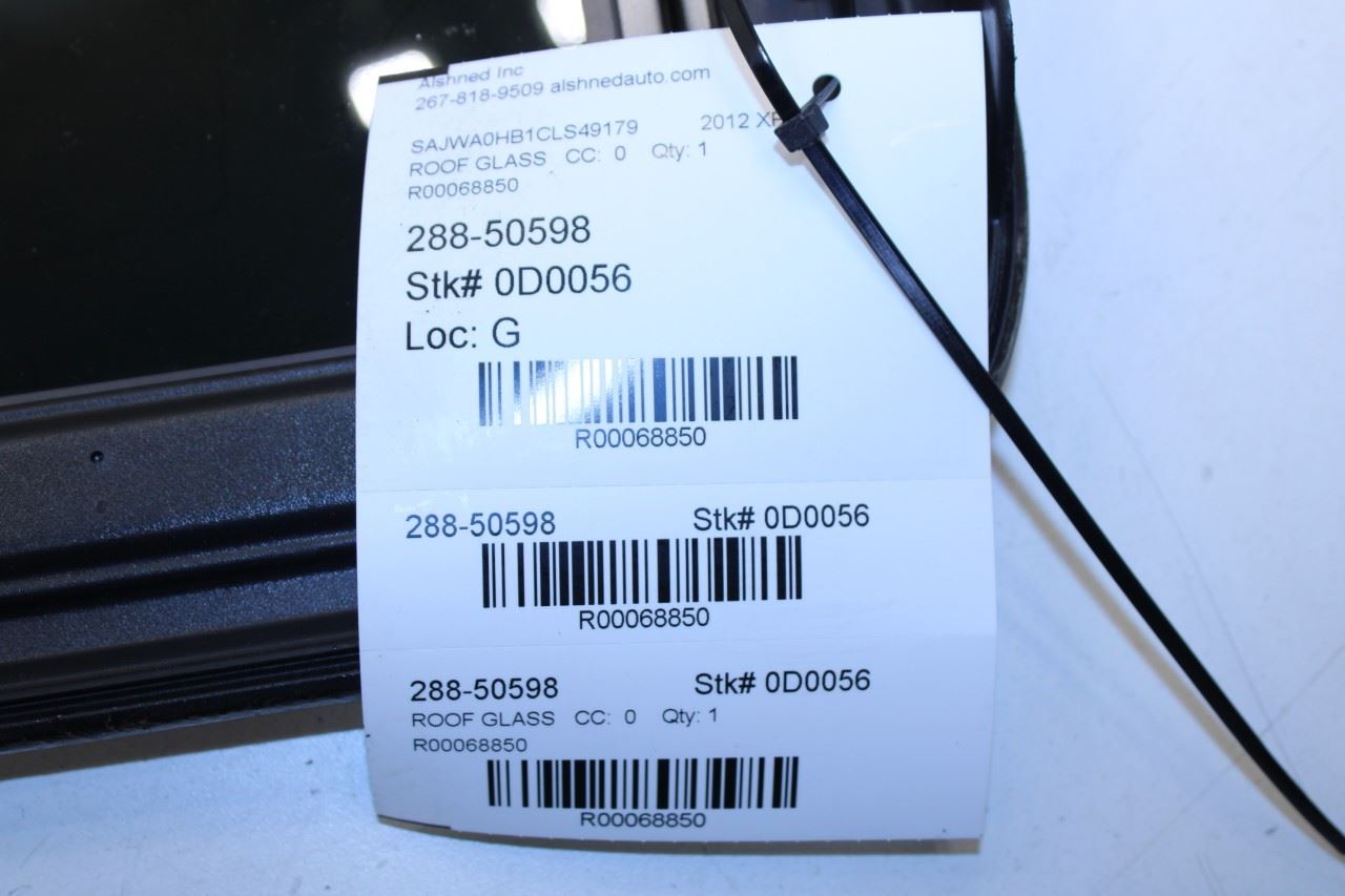 2009-2015 Jaguar XF Sunroof Window Glass C2Z26281 OEM - Alshned Auto Parts