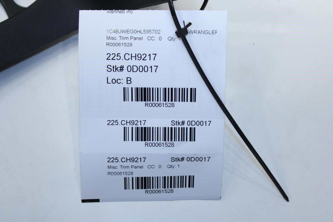 2011-18 Jeep Wrangler Sahara Front Right Side A-Pillar Upper Trim 1CA74DX9AG OEM - Alshned Auto Parts