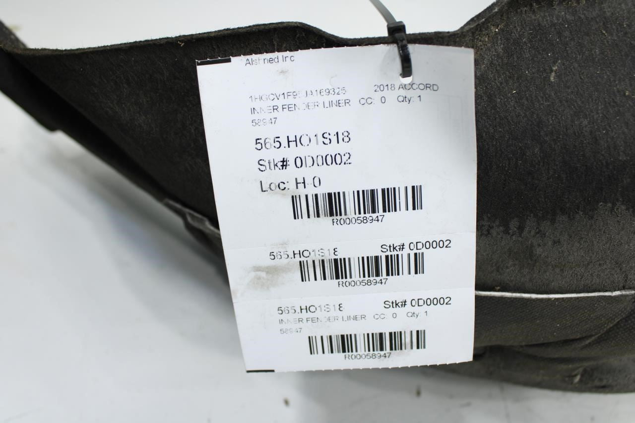 2018-22 Honda Accord Rear RH Fender Inner Liner Splash Shield 74540-TVA-A00 OEM - Alshned Auto Parts