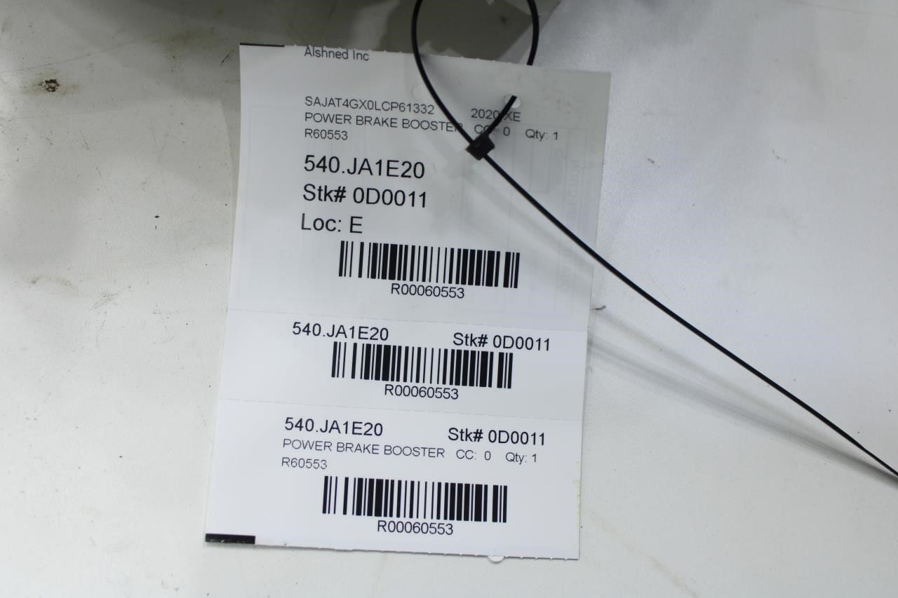 17-20 Jaguar XE Power Brake Booster w/ Brake Master Cylinder GX73-2B195-BG - Alshned Auto Parts