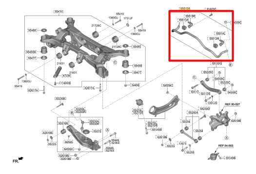 19-20 Hyundai Santa Fe Limited FWD Rear Stabilizer Sway Anti-Roll Bar 55510S1100 - Alshned Auto Parts