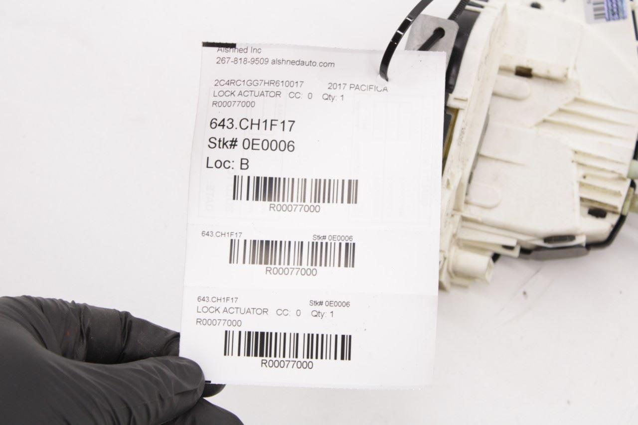 17-2020 Chrysler Pacifica Limited Front Left Door Lock Latch Actuator 04589913AF - Alshned Auto Parts