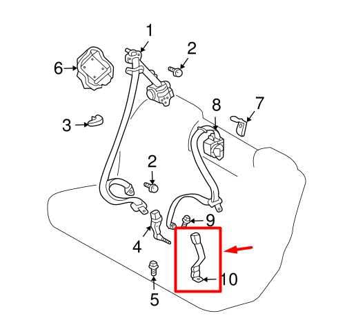 2007-2009 Lexus RX350 Rear Center Seat Belt Buckle 73380-48030-A0 OEM - Alshned Auto Parts