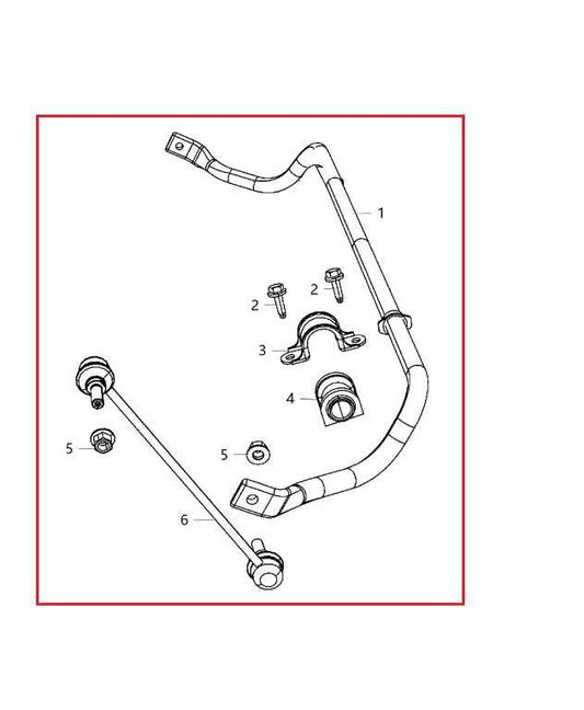 2008-20 Dodge Grand Caravan GT FWD Front Stabilizer Sway Anti-Roll Bar 4721419AE - Alshned Auto Parts