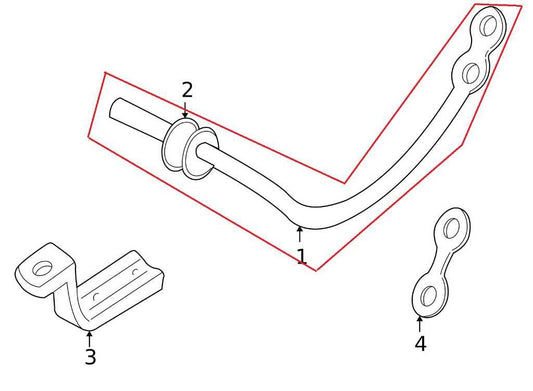 1997-2004 Chevrolet Corvette RWD Front Suspension Stabilizer Sway Bar 10227075 - Alshned Auto Parts