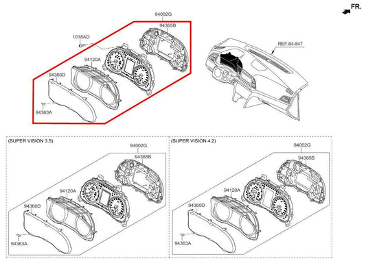 2016-18 Hyundai Elantra Value Edition Speed Gauge Instrument Cluster 93K Mileage - Alshned Auto Parts