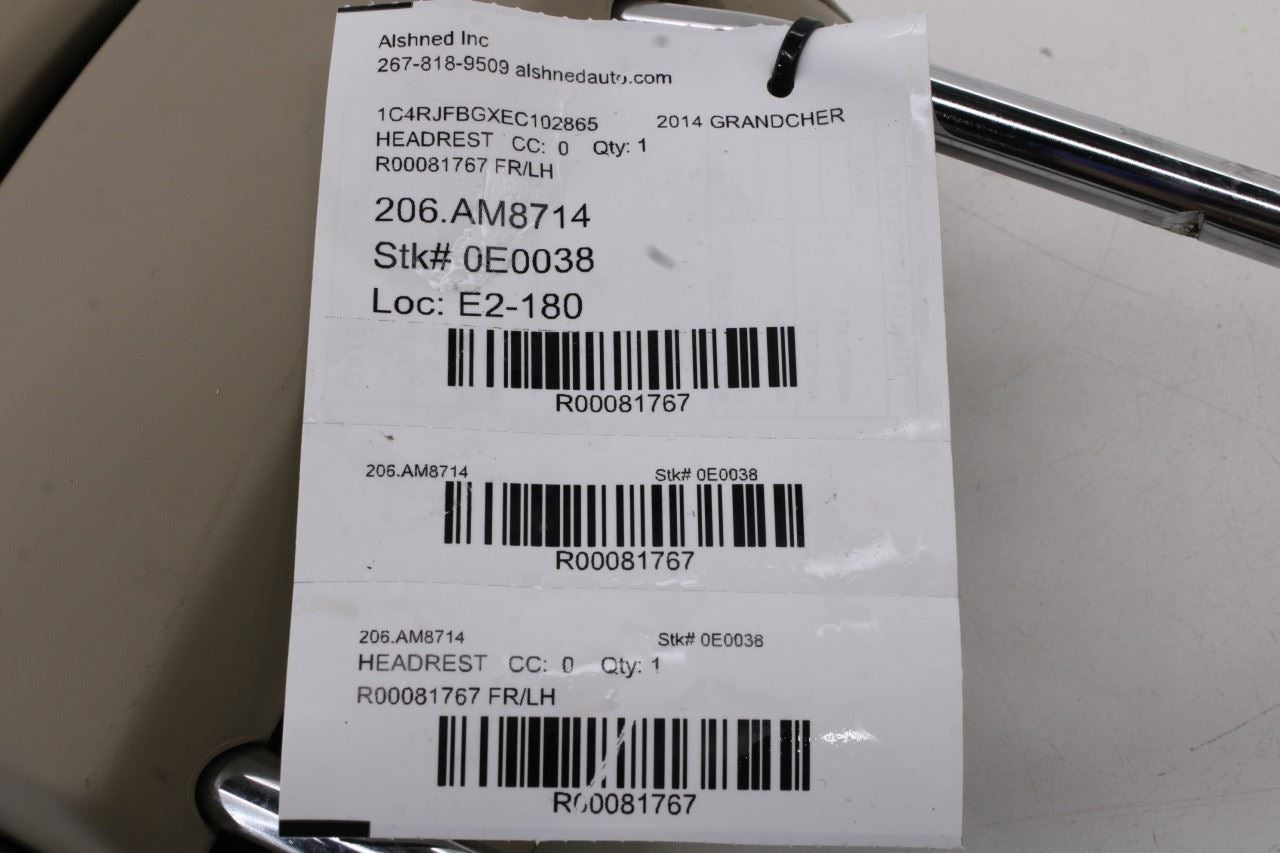 2012-21 Jeep Grand Cherokee Limited 3.6L Front Left or Right Side Seat Headrest12